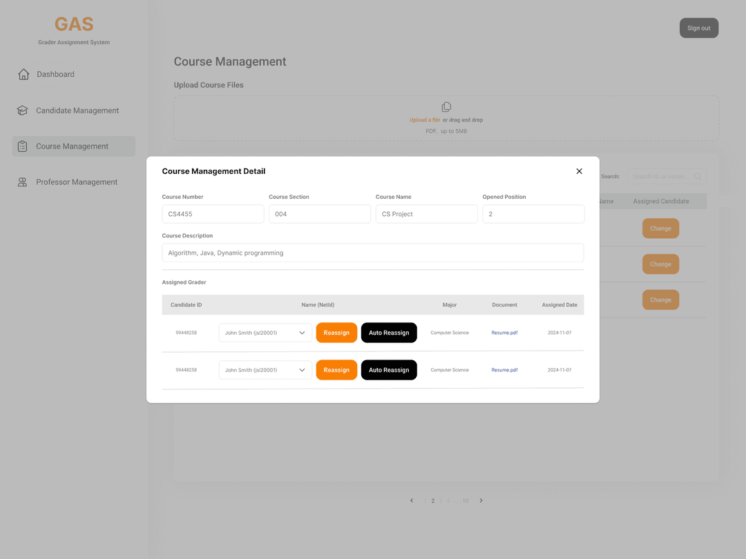 Grader Assignment System 7
