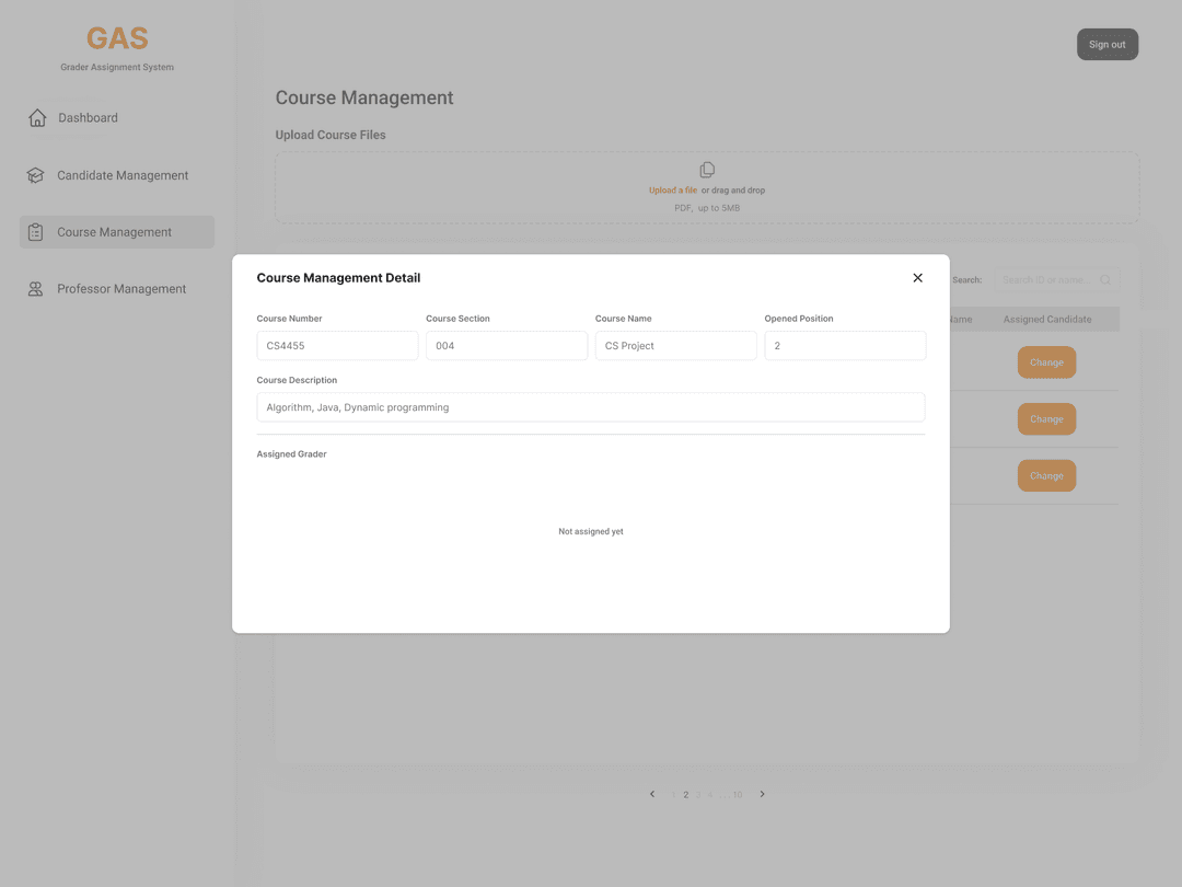 Grader Assignment System 8