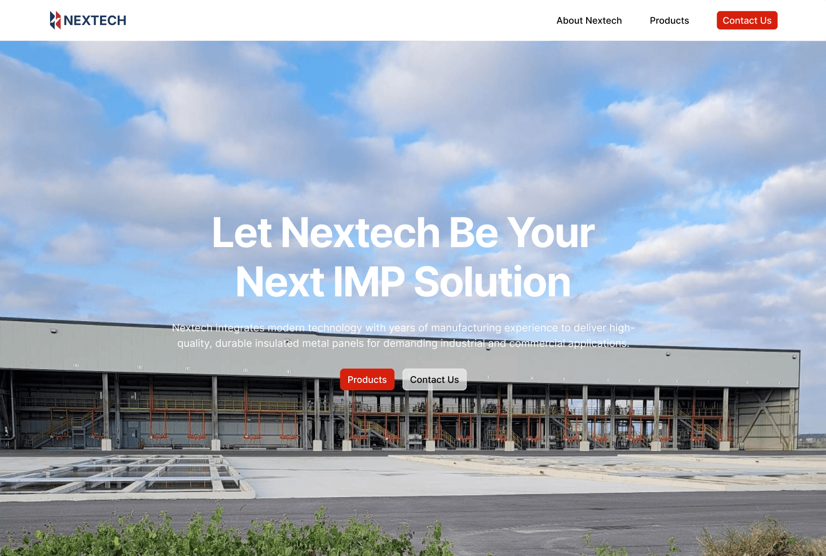 Industrial Panels Website cover